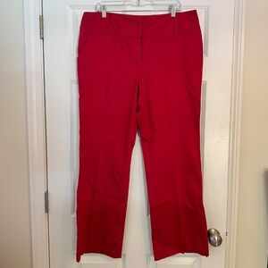 New condition New York & Company Red Straight Leg Pants